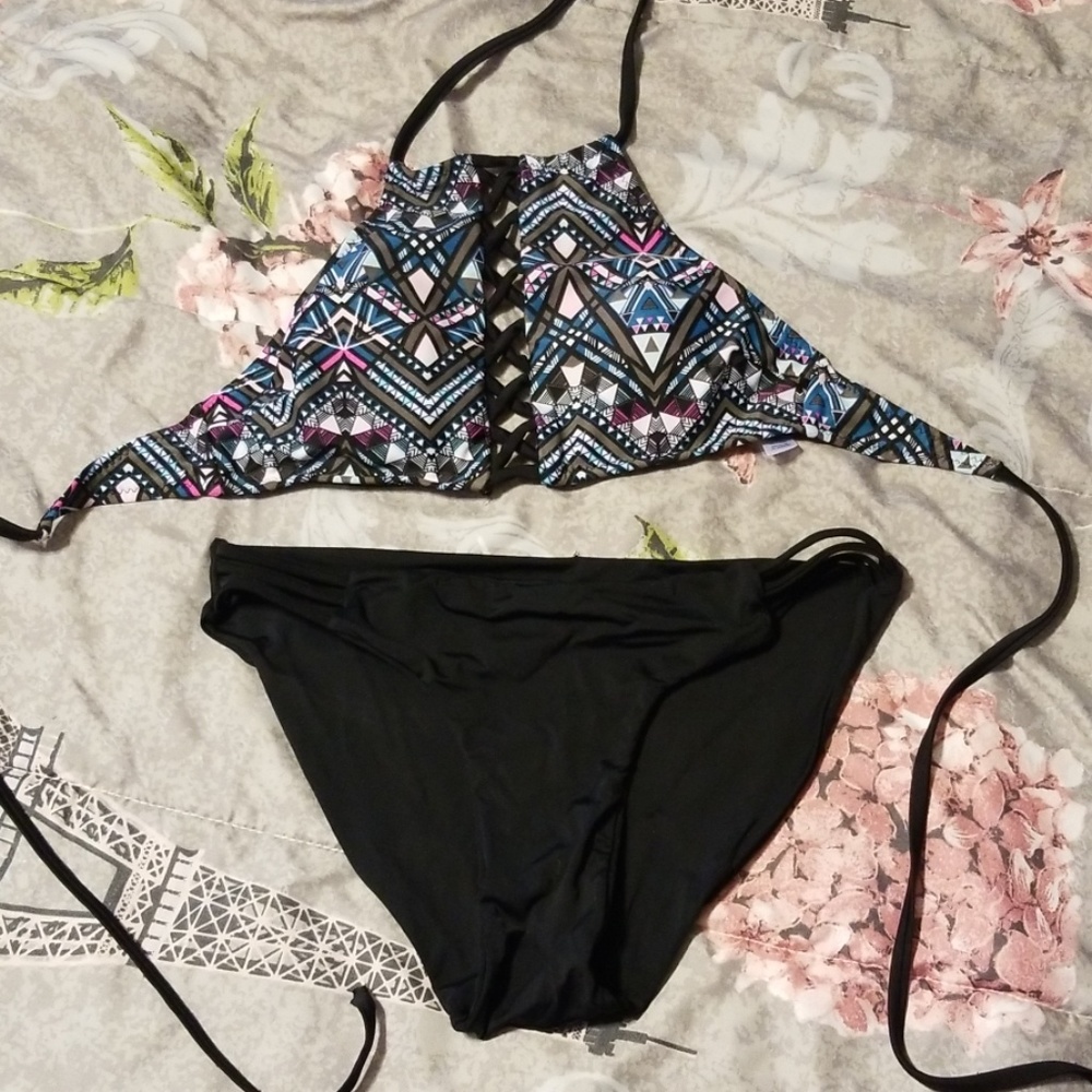 Strappy swim suit xs/s